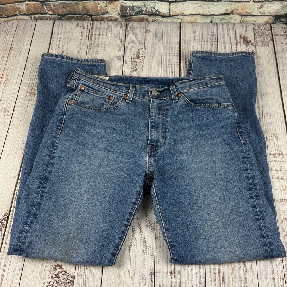 Levi's "505" premium Relaxed Fit Blue Jeans  size 32X32 - Picture 6 of 13